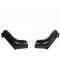 Chevelle Bucket Seat Lower Side Shells, Black, With Preassembled Trim, 1968