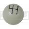 El Camino Shift Knob, 4-Speed, White, With 5/16 Thread, 1964-1968