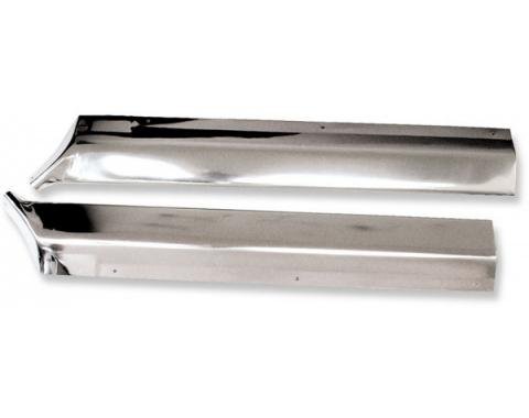 Chevelle Quarter Panel Extension Moldings, Coupe, Lower Rear, 1964