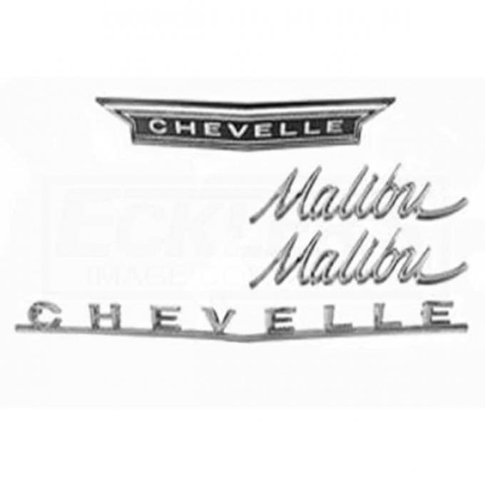 Chevelle And Malibu Emblem Kit, Standard, 1966