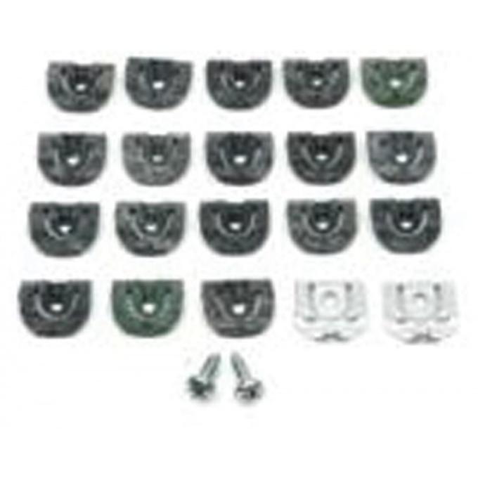 Redline Restomotive® 1966-1967 Chevrolet El Camino Rear Window Molding Clip Set