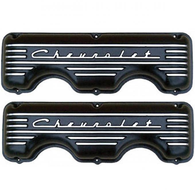 El Camino Valve Covers, Tall Style, With Rasied Chevrolet, 348 c.i.