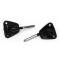 Camaro Sunvisor Brackets, Without T-Top Option, Black, 1982-1992