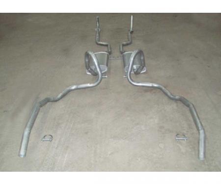 Chevelle - Dual Exhaust System, Small Block, Exccept Station Wagon, 1973-1974