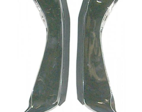 Chevelle Bumper Guards, Rear With Cushions, 1971-1972
