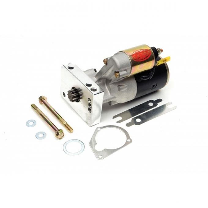 Chevelle Engine Mini Starter, Small Or Big Block, 153 Or 168Tooth Flywheel, Natural Finish, 1964-1972