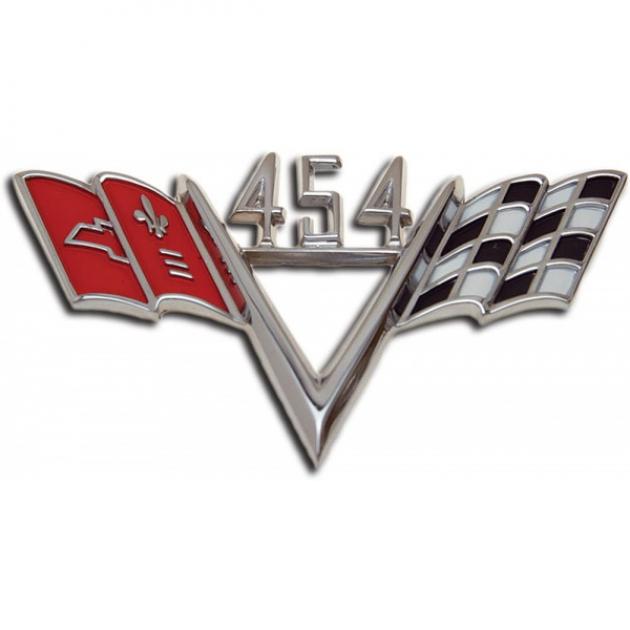 El Camino Fender Emblem, 454 V With Flags, 1965-1967 | Chevelle Depot
