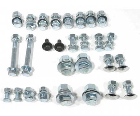 El Camino Bumper Bolt Kits Front, Complete Mounting Kit, 100 Pieces, 1960