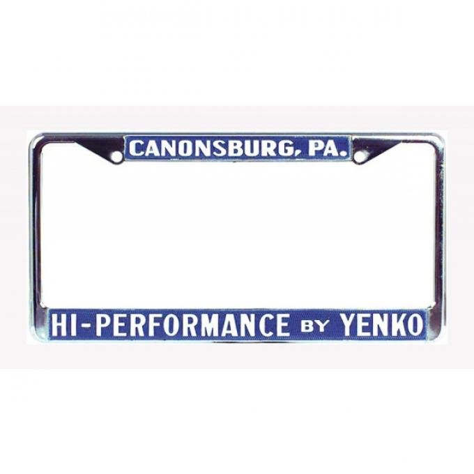 Chevelle Yenko License Frame, High Performace By Yenko