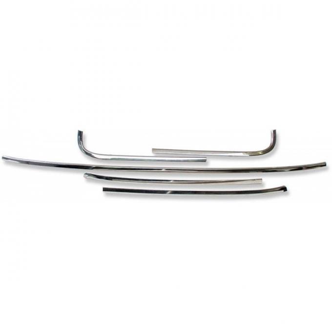 Chevelle Windshield Moldings, 2-Door Coupe, 1966-1967