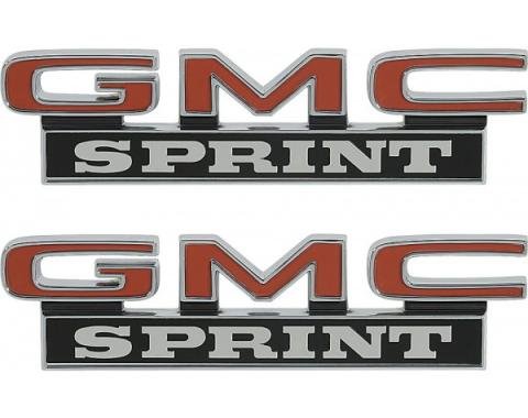 El Camino Roof Side Panel Emblems, (GMC Sprint), 1973-1977