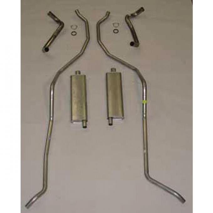 El Camino Exhaust Systems, Complete, 8 Cyl 348 Hi Perf With2.5" Dual Exhaust Stainless Steel, 1959-1960