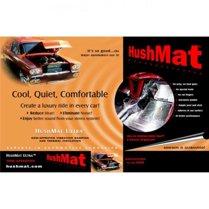 Hushmat Ultra Insulation, Floor Pan, For Chevelle, 1973-1977