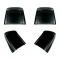 El Camino Bucket Seat Backs, Black, 1966