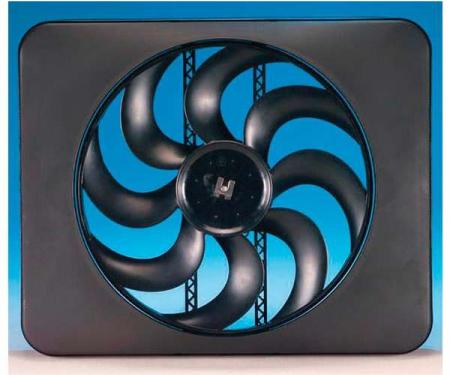 El Camino Engine Cooling Fan Kit, Electric, Universal, Single, 3300 CFM, Black Magic X-Treme, Flex-a-lite, 1959-1987