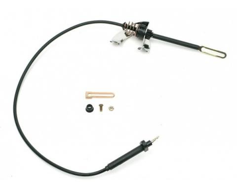 Chevelle Kick down Mounting Bracket & Cable, Automatic Transmission, Turbo Hydra-Matic TH350, Lokar, 1964-1972