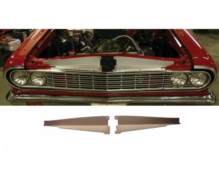 El Camino Core Support Filler Panel, Anodized Aluminum, 1964