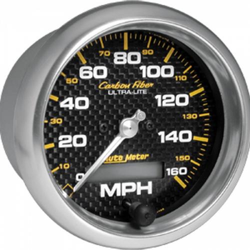 Chevelle Speedometer, Electric, 160 MPH, Carbon Fiber Series, AutoMeter