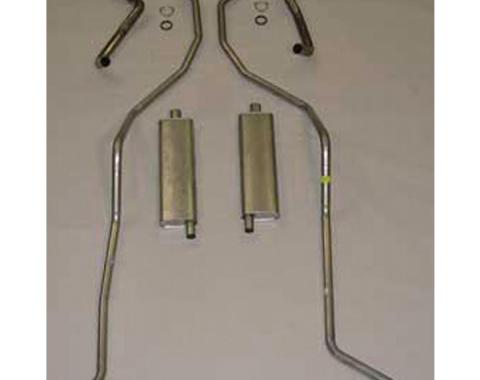 El Camino Exhaust Systems, Complete - 8 Cyl 348 Hi Perf With 2.5" Dual Exhaust Aluminum, 1959-1960