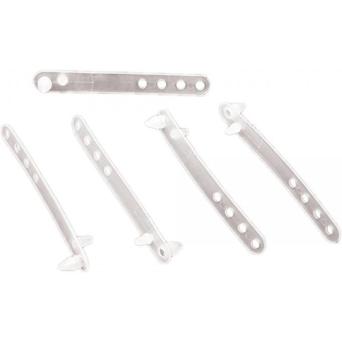 El Camino Inner Fender Wiring Harness Straps, White, 1959-1960