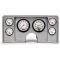 El Camino Instrument Cluster Panel, Aluminum Finish, With Phantom Gauges, 1982-1987