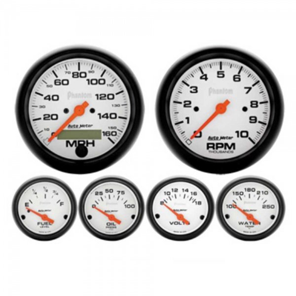 Chevelle Instrument Cluster Panel, Sweep Style, Black Finish, With