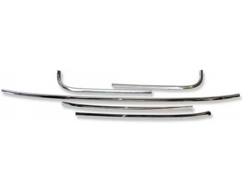 Chevelle Windshield Moldings, 2-Door Coupe, 1966-1967