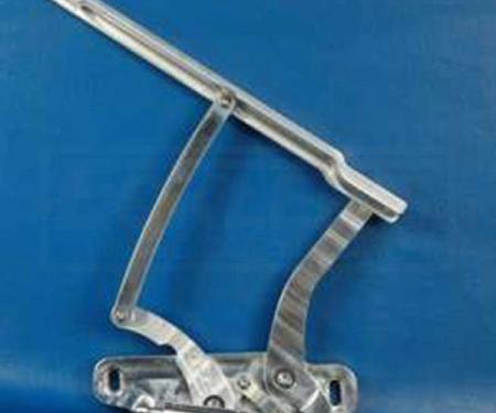 El Camino Billet Aluminum Hood Hinges, Machined Finish, 1968