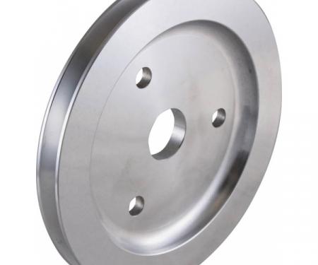 Chevy Small Block Aluminum Crankshaft Pulley, Small Water Pump, 1 Groove