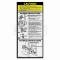 Chevy Or GMC Jacking Instructions Decal, S-10 & S-15, Including Blazer & Jimmy, 1982-1986