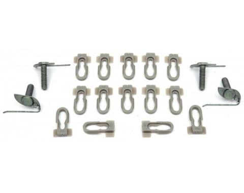 El Camino Tailgate Face Molding Clips, Upper And Lower, 1968-1969