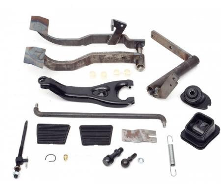 Chevelle Clutch Linkage Conversion Kit, Automatic To Manual Transmission, Small Block, 1964-1966
