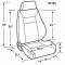 El Camino Bucket Seat, Elite Recliner, Left