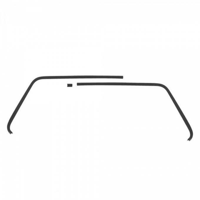 Chevelle - Headliner Rear Window Molding Kit, Sedan, 1964-1965