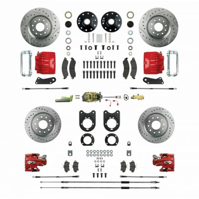 Big Brake Four Wheel Disc Conversion, Manual Brakes,