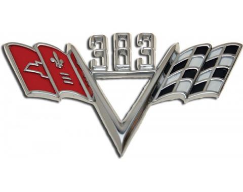 El Camino Fender Emblem, 383 V With Flags, 1965-1967