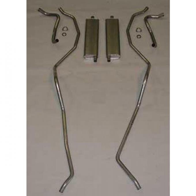 El Camino Exhaust Systems, Complete 8 Cyl 283 Dual Exhaust Stainless Steel Includes L, 1959-1960
