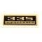 Chevelle Valve Cover Decal, 335 hp, 1964-1972