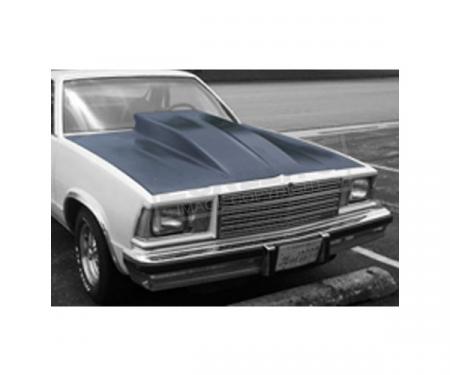 Malibu Fiberglass Hood, 4 Bolt On, Z-28 Style Cowl, 1978-1983