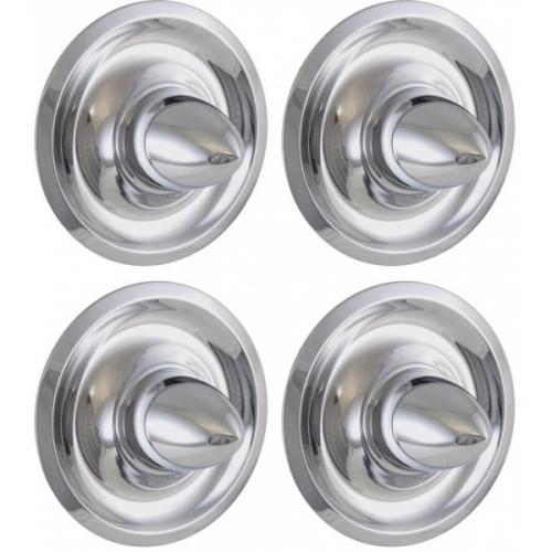 Chevy Rally Wheel Center Cap, Long Bullet Style, Stainless Steel