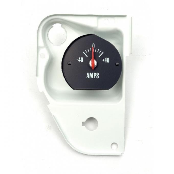 Chevelle Amp Gauge, With Housing & White Numbers, Super Sport (SS), 1971-1972