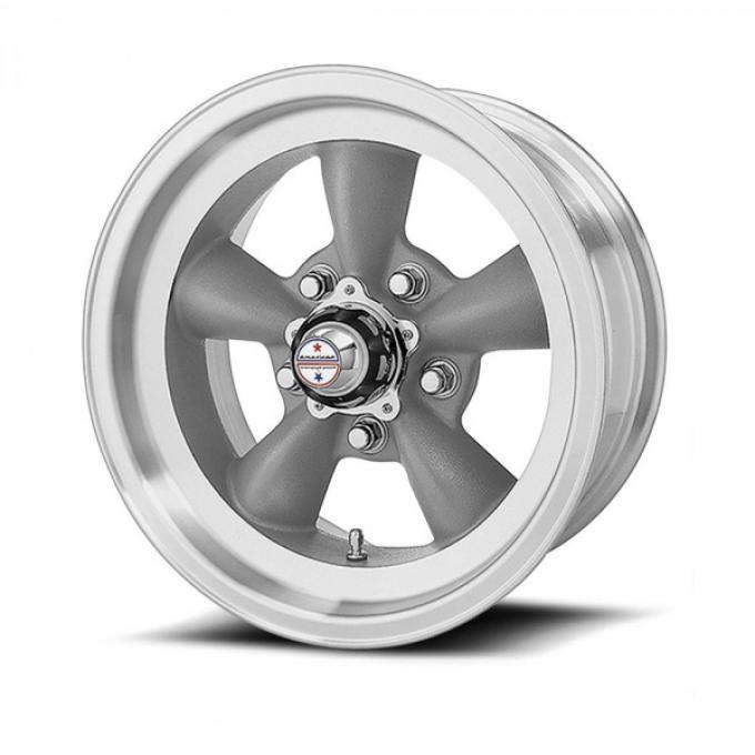 American Racing Torq-Thrust D Gray Wheel W/ Machine Lip, 15X6