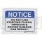 El Camino Engine Compartment Decal, Starting Fluid Warning, 1978-1984