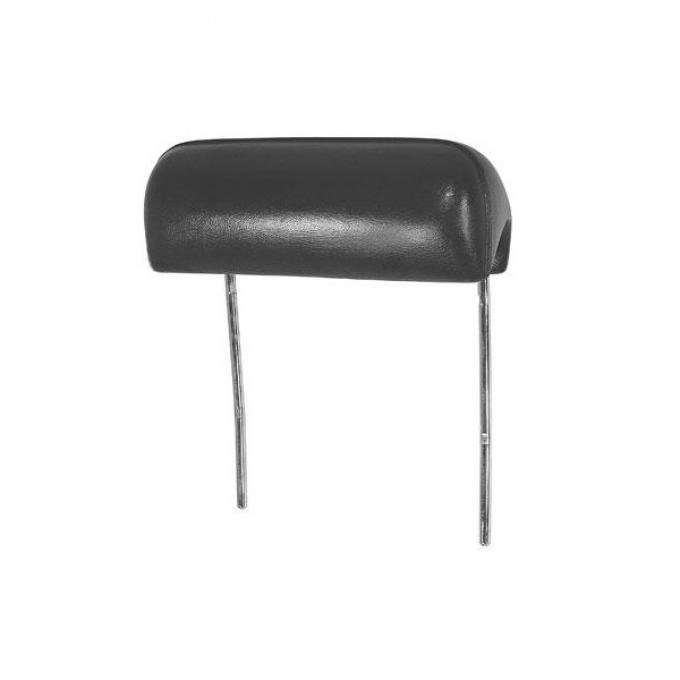 Chevelle Bucket Seat Headrests, Black, 1969