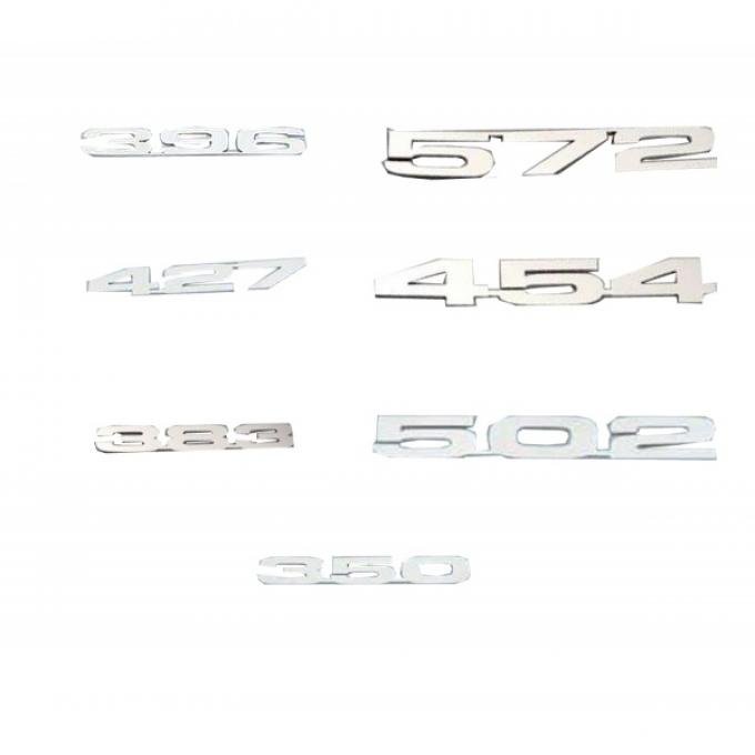 Chevelle Hood Emblems, Stainless Steel, 1964-1983