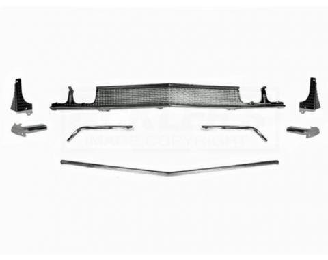 Chevelle And Malibu Grille, Molding, Headlight Extension, Kit, Standard, 1968