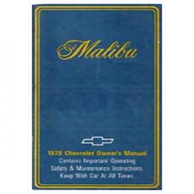 Malibu Owners Manual, 1979