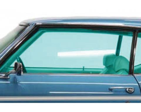 Chevelle Door Glass, 2-Door Coupe & Convertible, Left Hand,1969