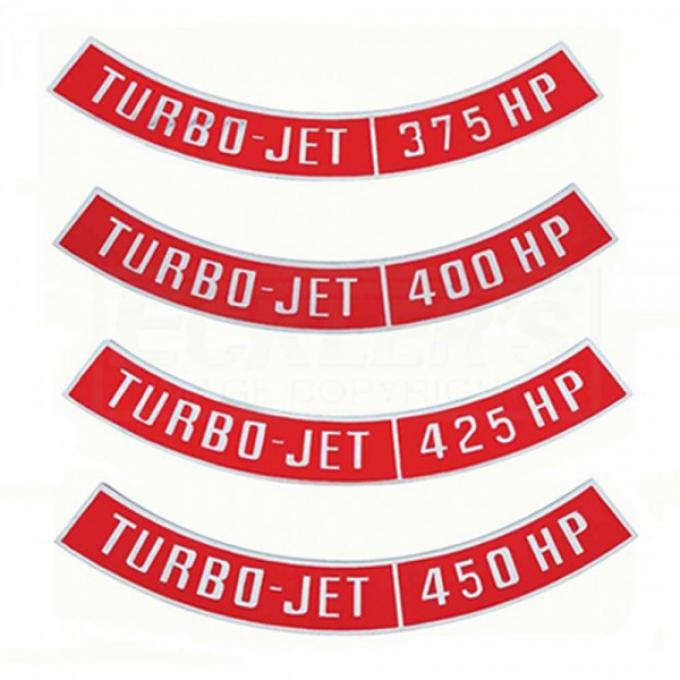 El Camino Air Cleaner Emblem, Turbo Jet, 1959-1987