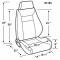 El Camino Bucket Seat, Elite Recliner, Right